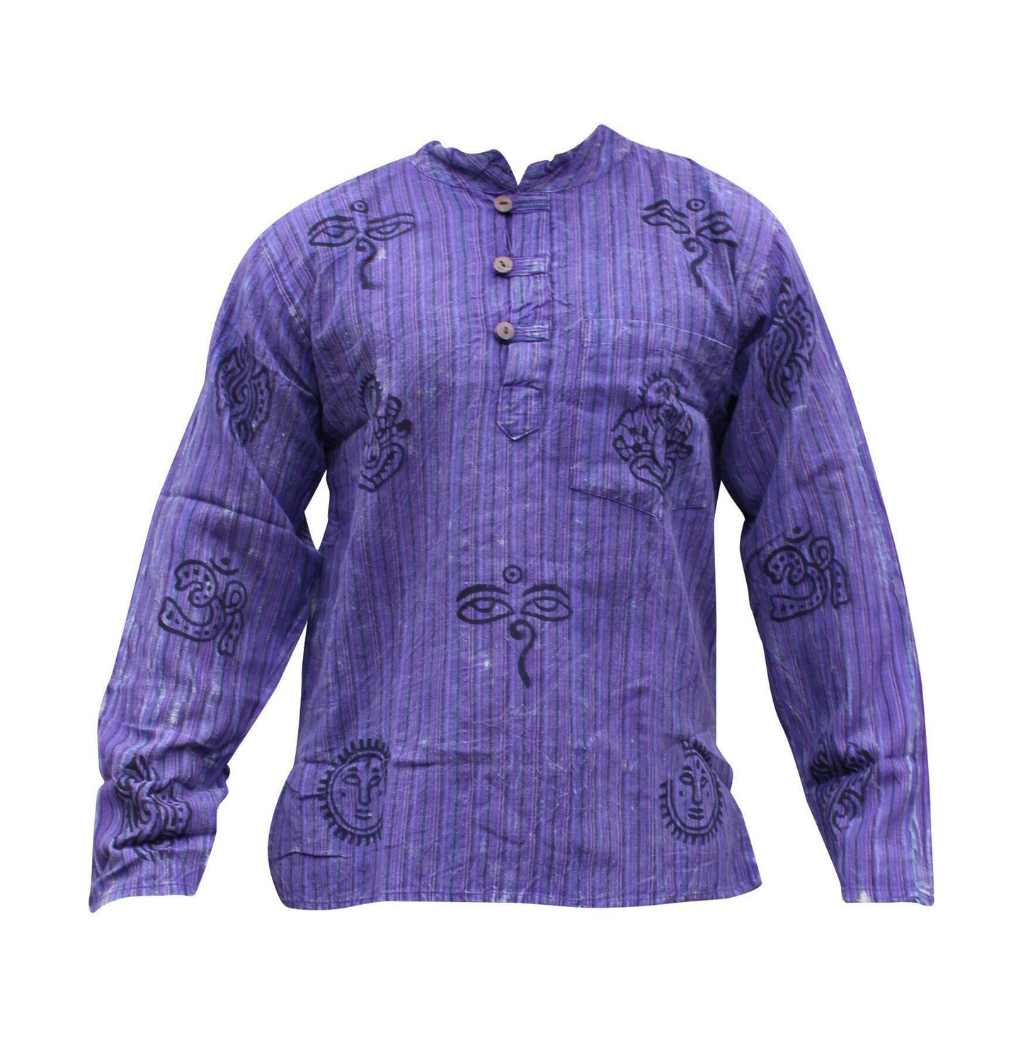 stripe-traditional-collarless-grandad-shirts-for-men