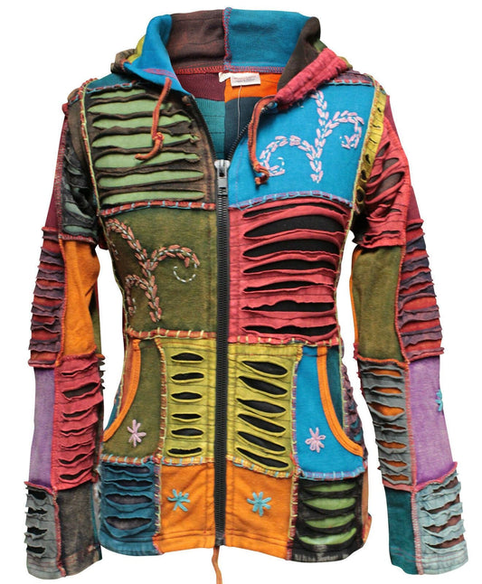 Unveiling the Artistry: Women's Embroidery Razor Cut Hoodie Jacket in the UK