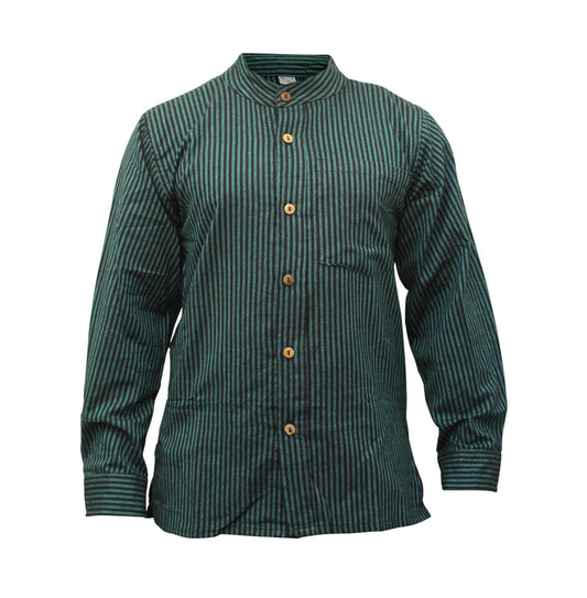 Elevating Men's Fashion: The Allure of Pinstripe Collarless Shirts in the UK