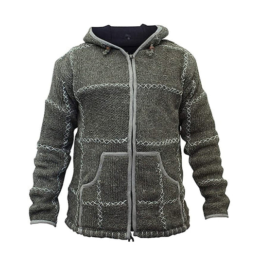 Exploring the Timeless Elegance of Men's Patchwork Cross-Stitch Wool Jackets in the UK
