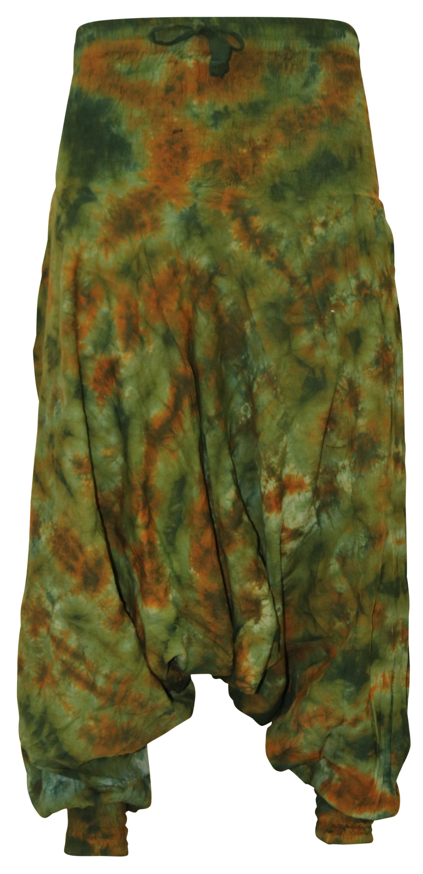 Tie Dye Harem Pants, Colourful Yoga Boho Baggy Trousers Hippie Clothes