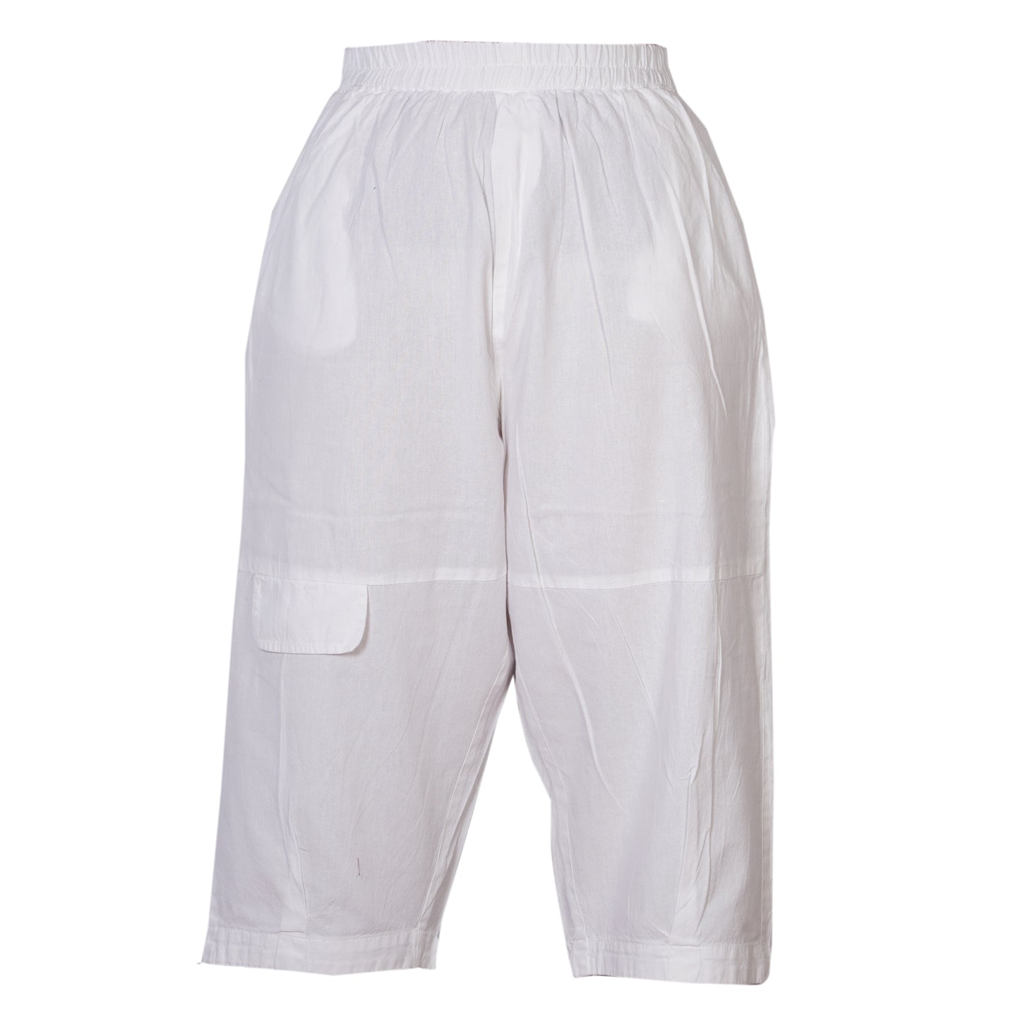 Mens Ankle Length Summer Work Pants Cotton Relaxed Fit Casual Hippy Trousers