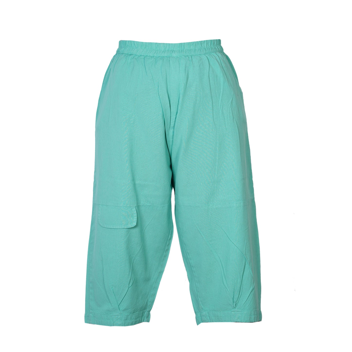 Mens Ankle Length Summer Work Pants Cotton Relaxed Fit Casual Hippy Trousers