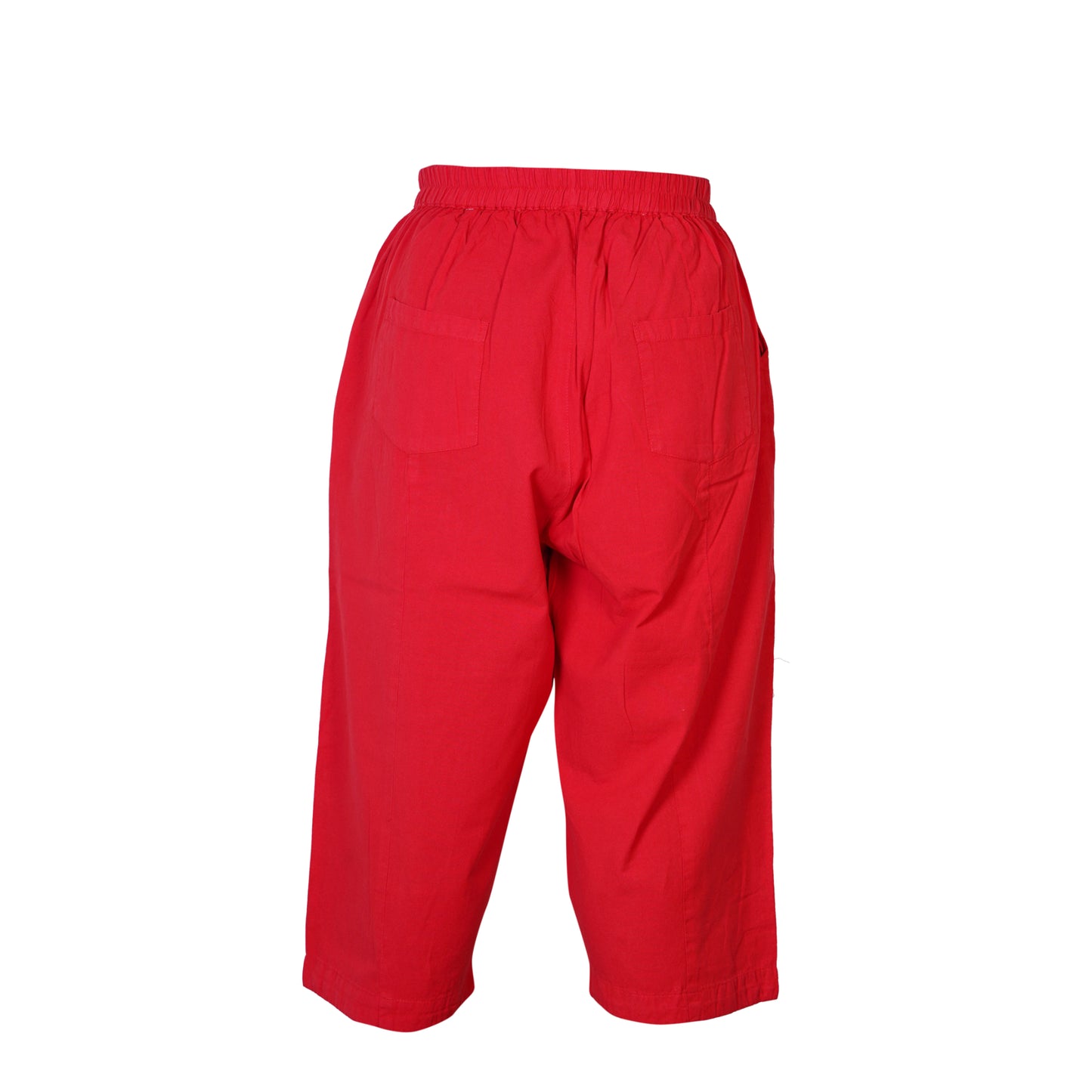 Mens Ankle Length Summer Work Pants Cotton Relaxed Fit Casual Hippy Trousers