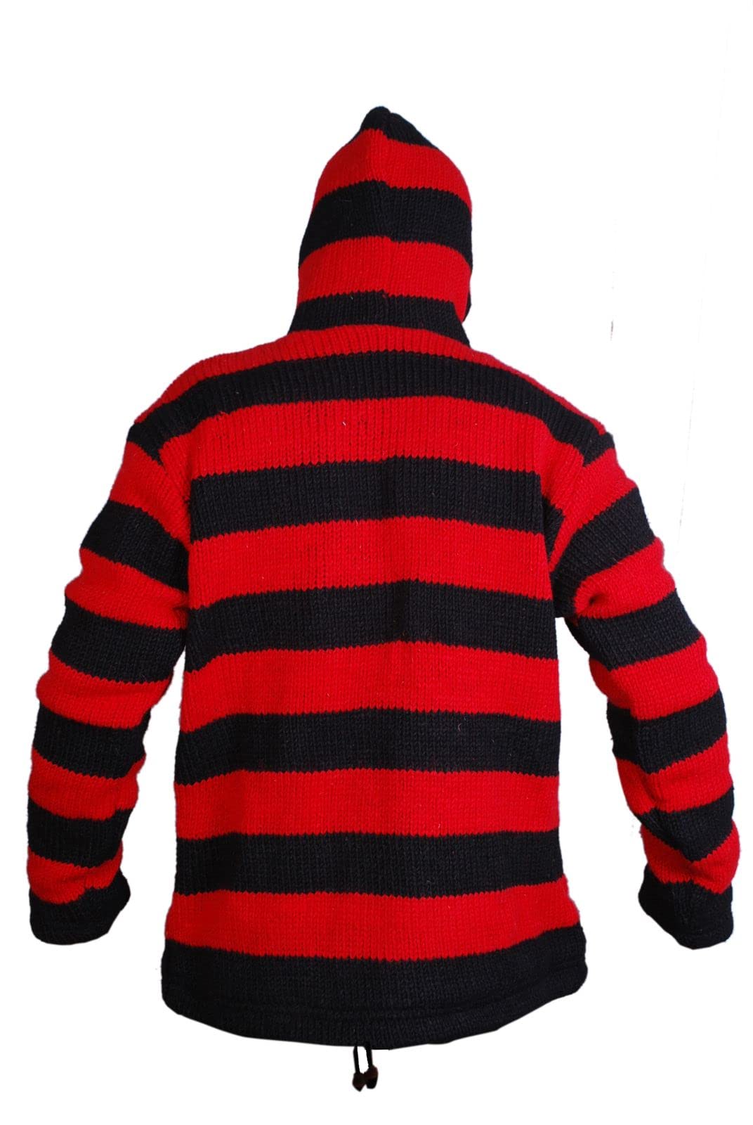 Men's Striped Zip Up Hooded Jacket