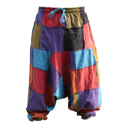 WOMEN PATCHWORK SUMMER FESTIVAL HIPPIE HAREM TROUSER