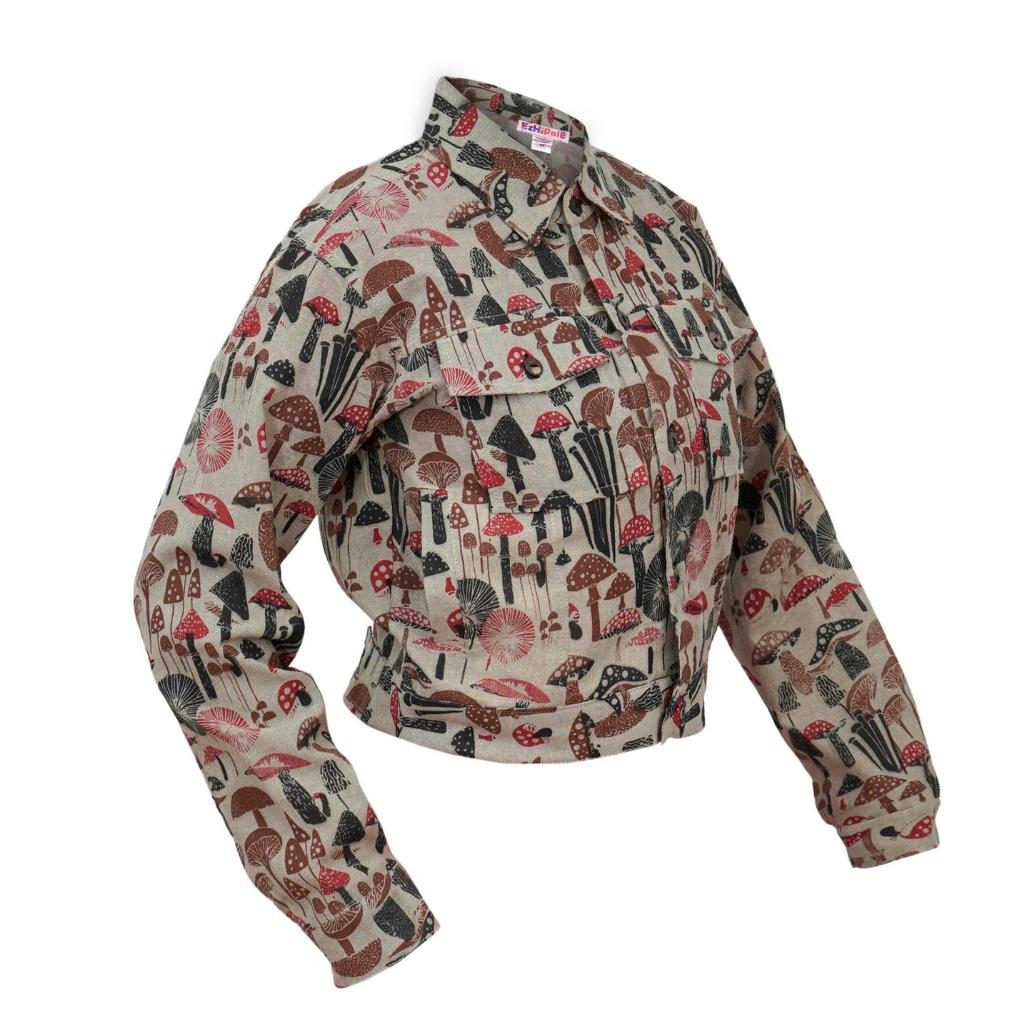 Womens Long Sleeve Tops Tie Dye Button Down Hippie Shirt