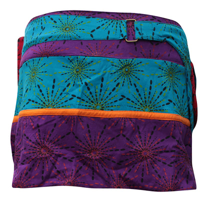 Womens Reversible Both Side Wrap Round Hippy Popper Party Skirt