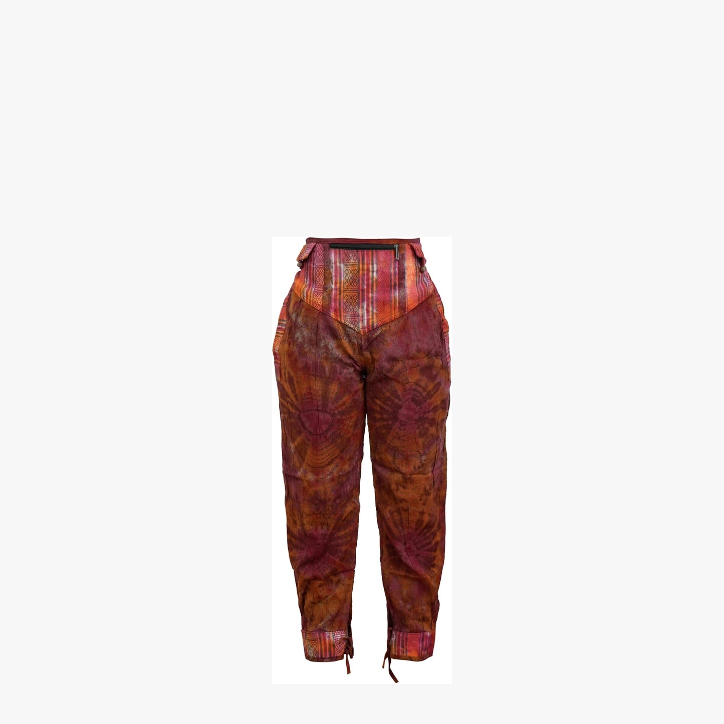 Womens Tie Dye Skirt Trouser Elastic Waist Hippie Pants