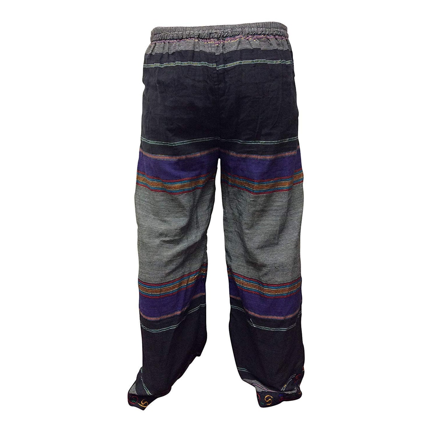 WOMEN MULTICOLOURED HIPPIE WRAP TROUSER PANTS