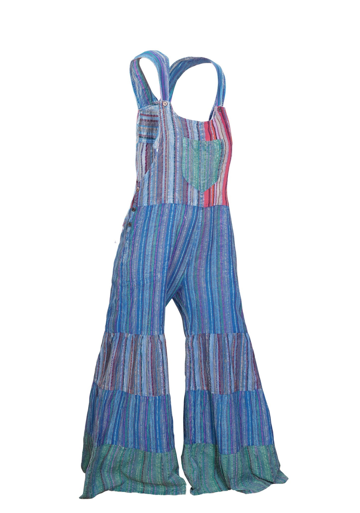 Women’s Cotton Hippie Summer Classic Dungaree with Adjustable Straps