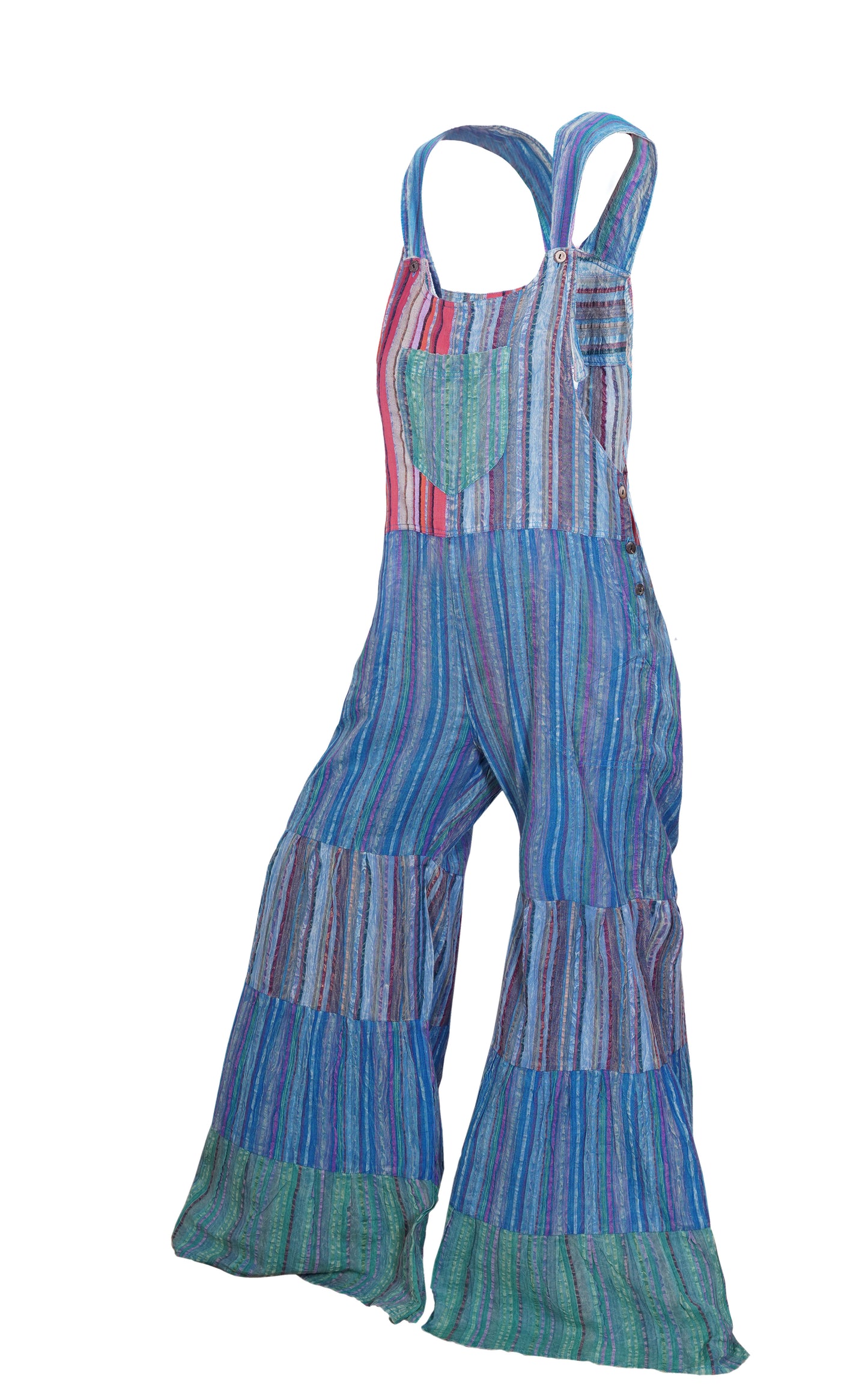 Women’s Cotton Hippie Summer Classic Dungaree with Adjustable Straps