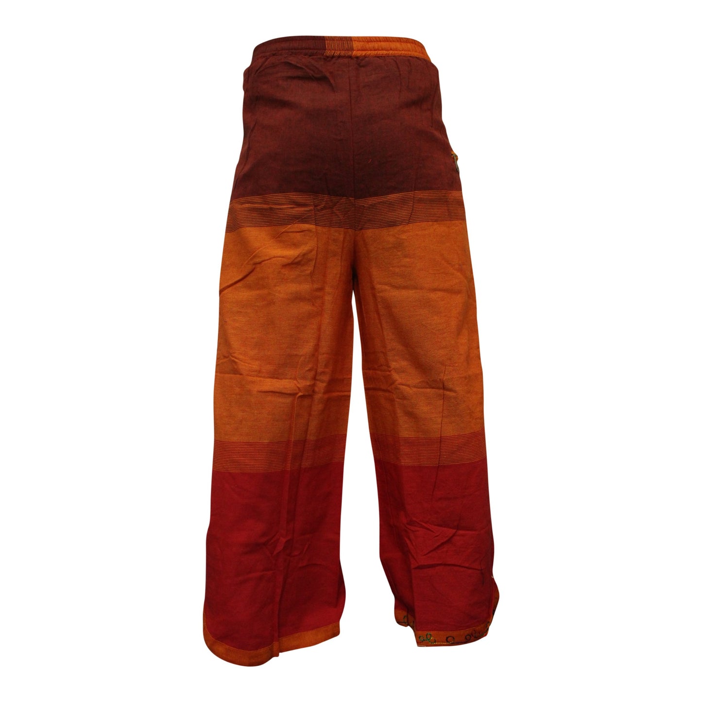 WOMEN MULTICOLOURED HIPPIE WRAP TROUSER PANTS