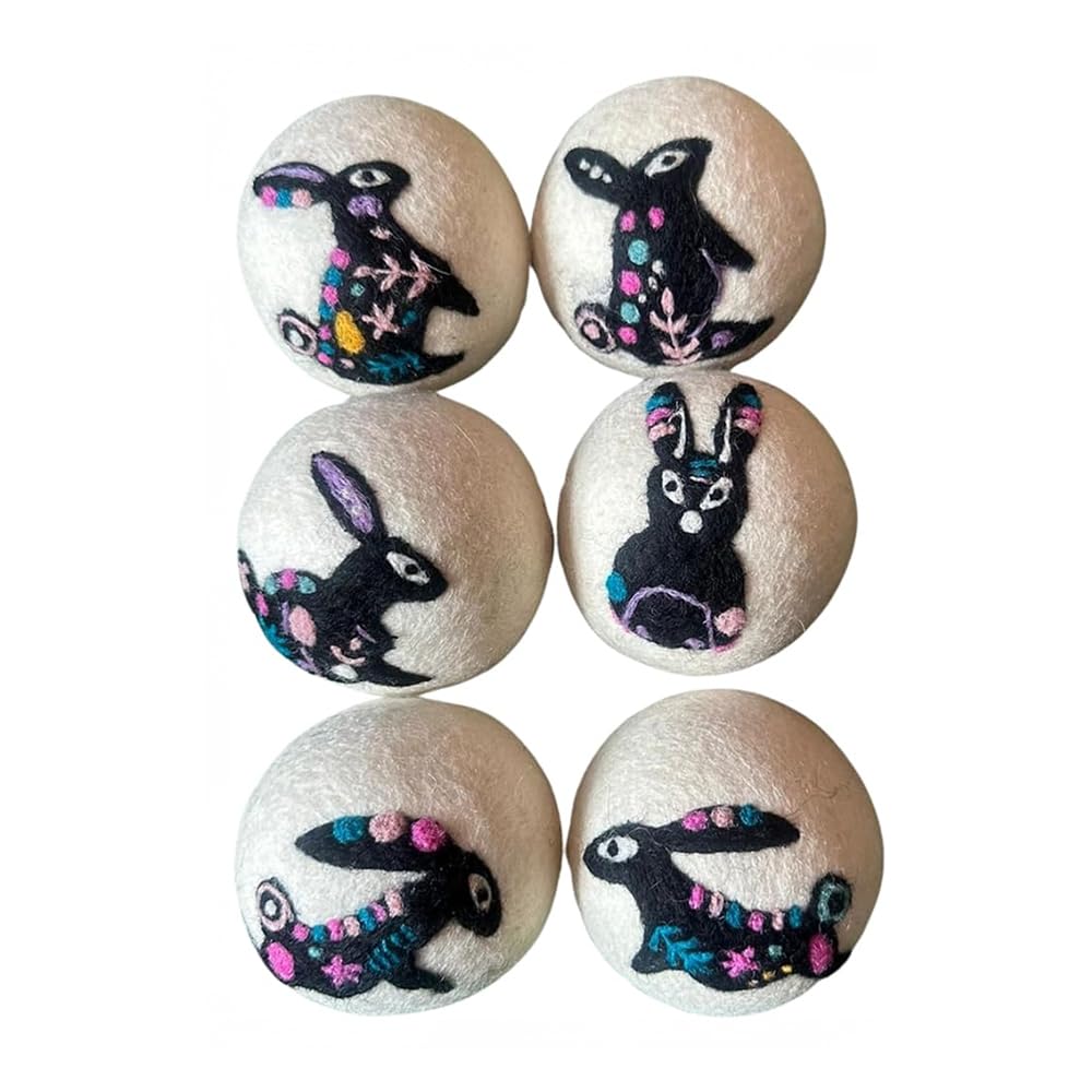 Wool Dryer Balls - 1000+ Loads - Pure Organic Wool - Reusable Natural Fabric Softener Perfect with Essential Oils, Reduce Clothing Static and Wrinkles