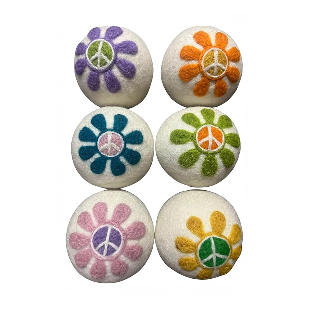 Wool Dryer Balls - 1000+ Loads - Pure Organic Wool - Reusable Natural Fabric Softener Perfect with Essential Oils, Reduce Clothing Static and Wrinkles