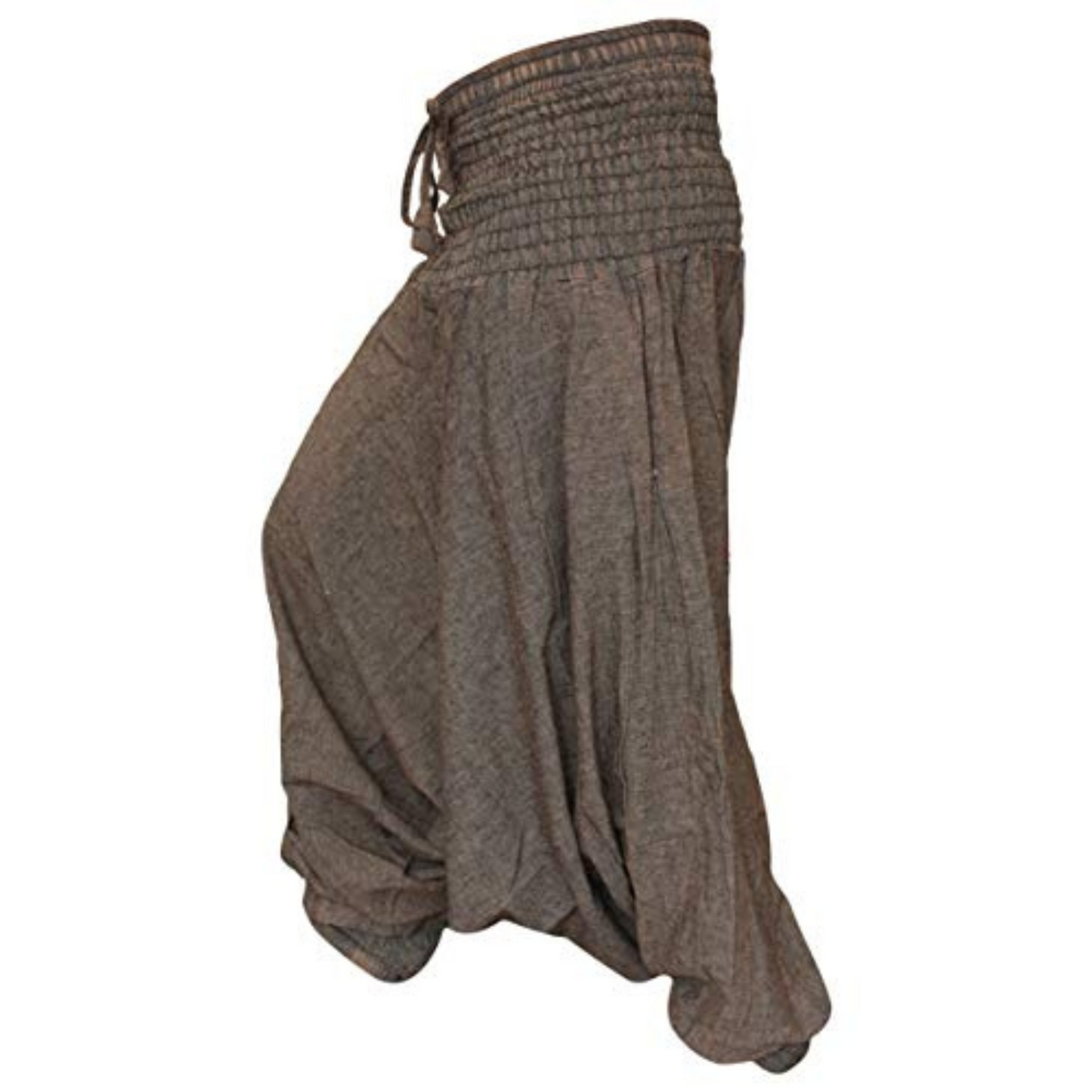 PLAIN LOOSE FIT HAREM TROUSERS FOR WOMEN