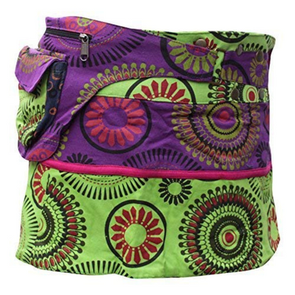 Womens Reversible Both Side Wrap Round Hippy Popper Party Skirt