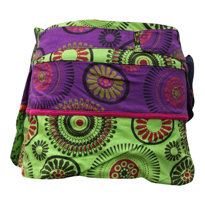 Womens Reversible Both Side Wrap Round Hippy Popper Party Skirt
