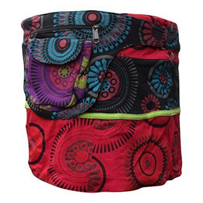 Womens Reversible Both Side Wrap Round Hippy Popper Party Skirt