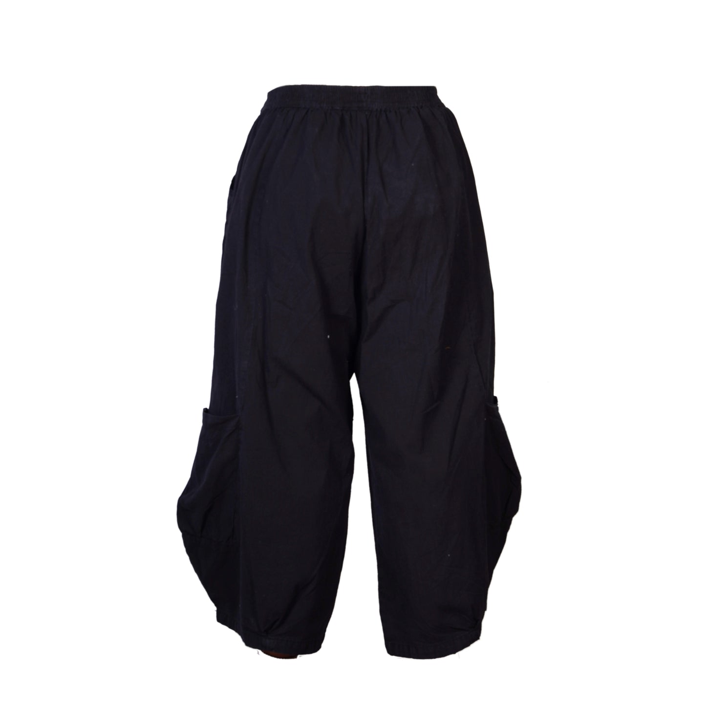 Men's Casual Relaxed Fit Elastic Waist Hippie Cotton Cargo Trouser