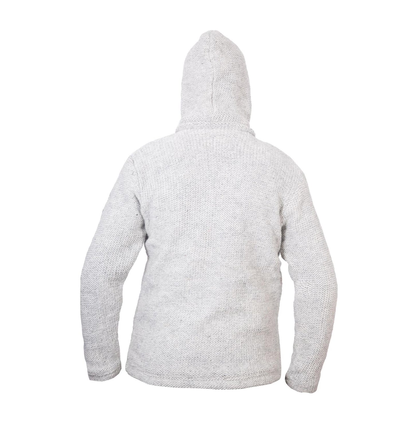 Men's Woolen High Neck Fleece Lined Camping Warm Jacket