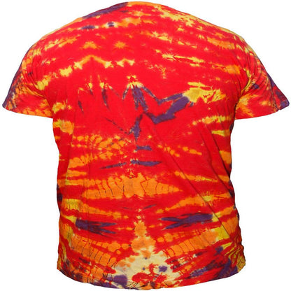 Men Tie Dye Lightweight Cotton Tee Shirts Festival Hippie Tops