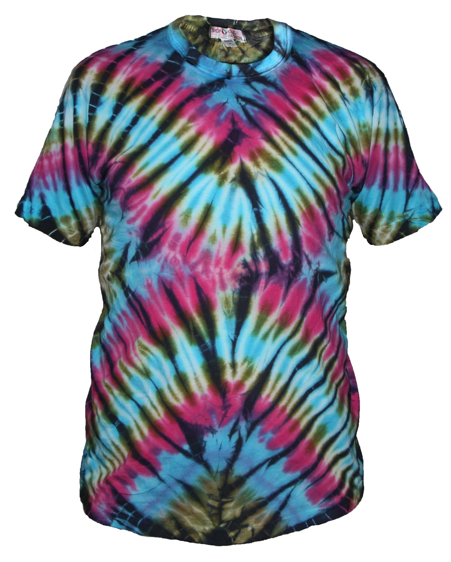 Our best selling staple unisex tie dye t-shirt. Nail the DIY tie-dye trend the easy way. Features a crew neck, drop shoulders, dad cut style in a soft, cotton. There are so many colours available in this bright and eye catching style that it'll be hard to decide what design to pick! 