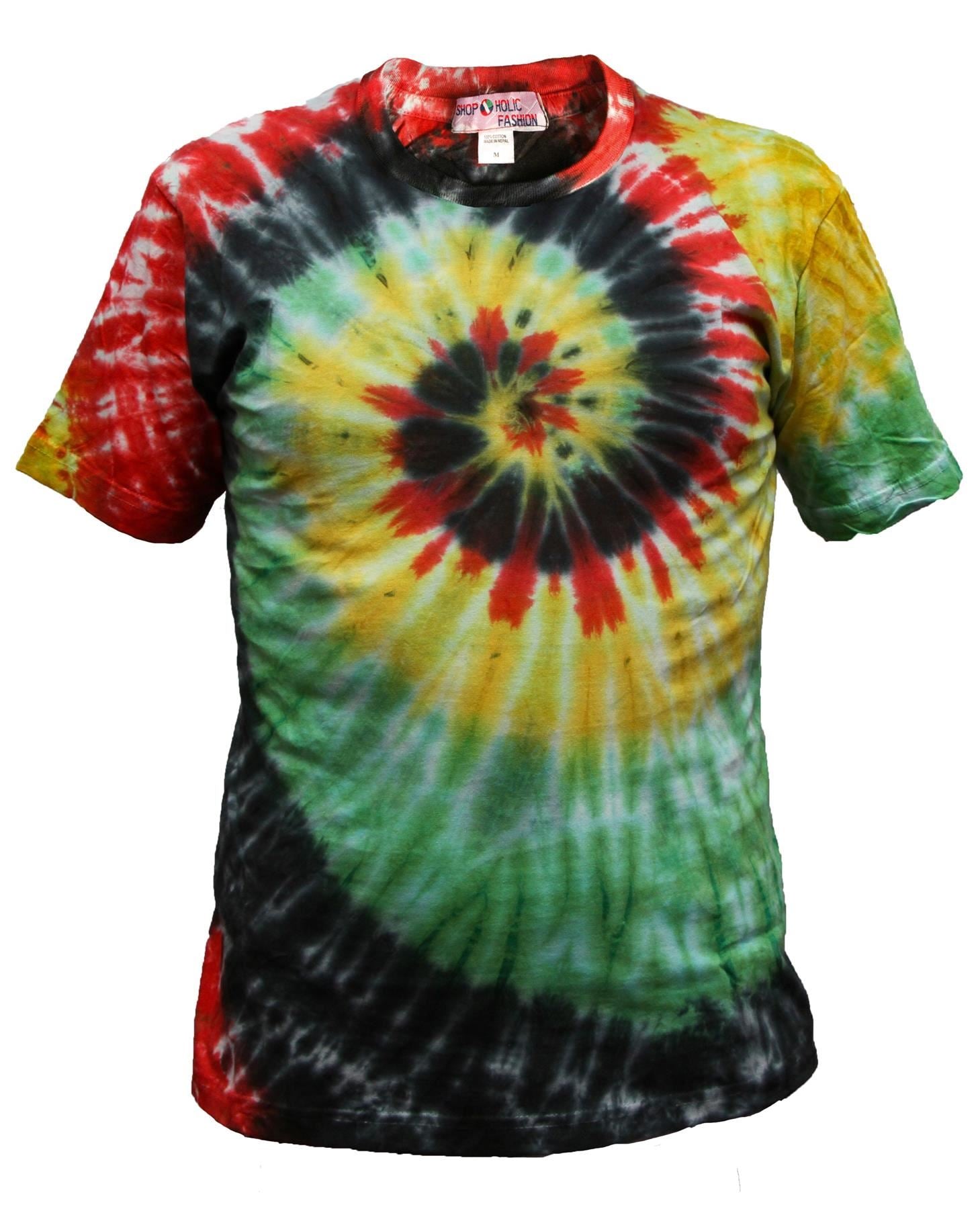 Our best selling staple unisex tie dye t-shirt. Nail the DIY tie-dye trend the easy way. Features a crew neck, drop shoulders, dad cut style in a soft, cotton. There are so many colours available in this bright and eye catching style that it'll be hard to decide what design to pick! 