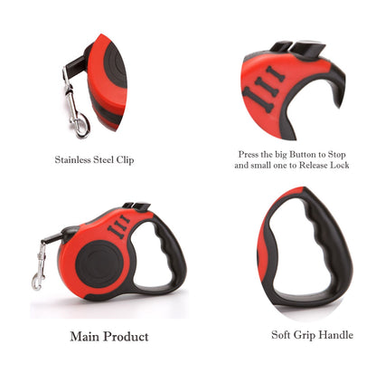 Retractable Pet Leash Anti-Slip Automatic Traction Rope