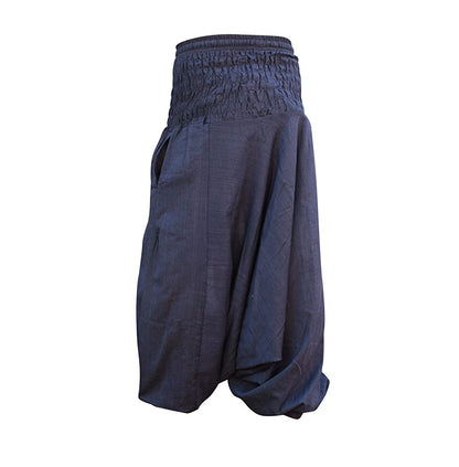Womens Boho Baggy Loose Fit Aladdin Harem Pants Cotton Grey Yoga Hippie Trousers