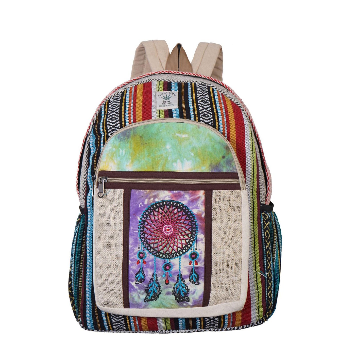 explore-the-world-with-tie-dyed-unisex-hemp-backpack