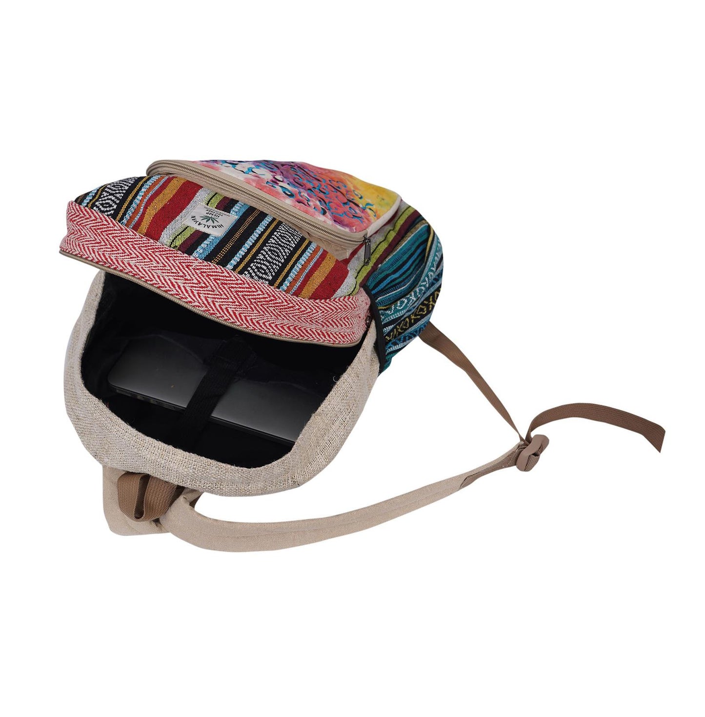 explore-the-world-with-tie-dyed-unisex-hemp-backpack