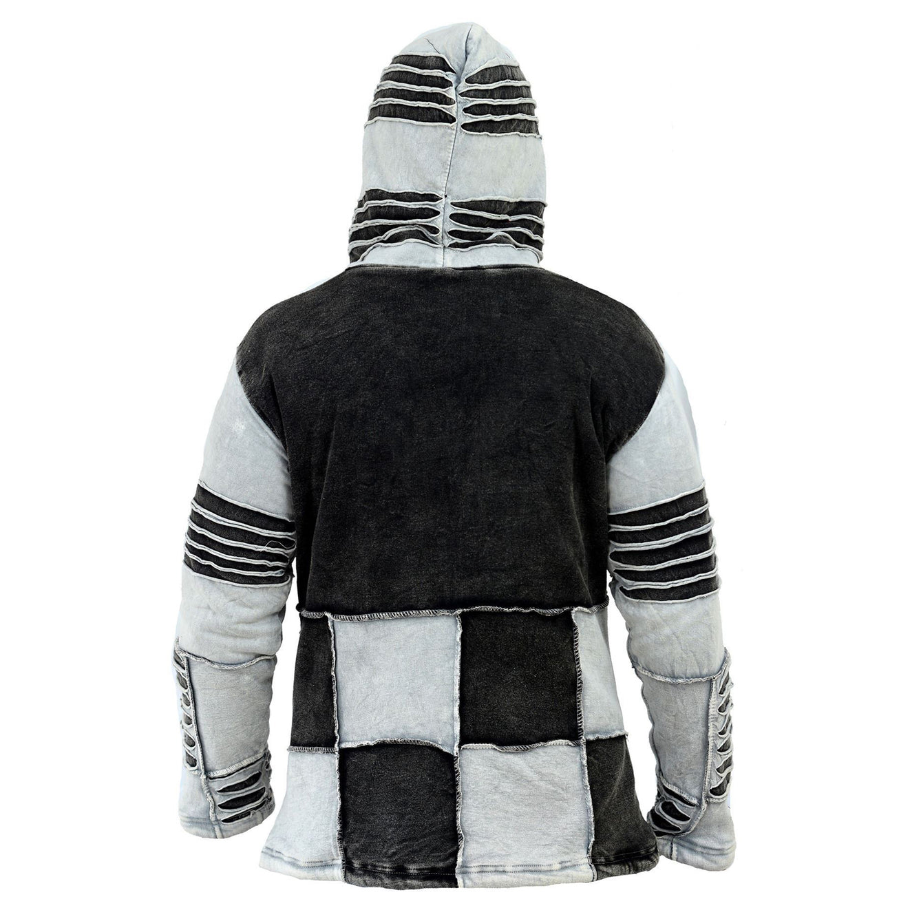 Women's Stonewashed Gothic Hippie Hooded Jacket