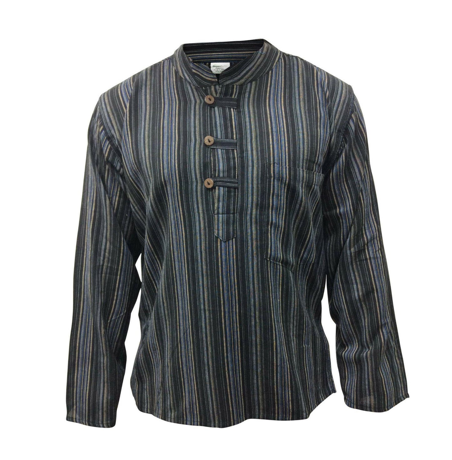 mens-multi-striped-long-sleeve-grandad-shirt