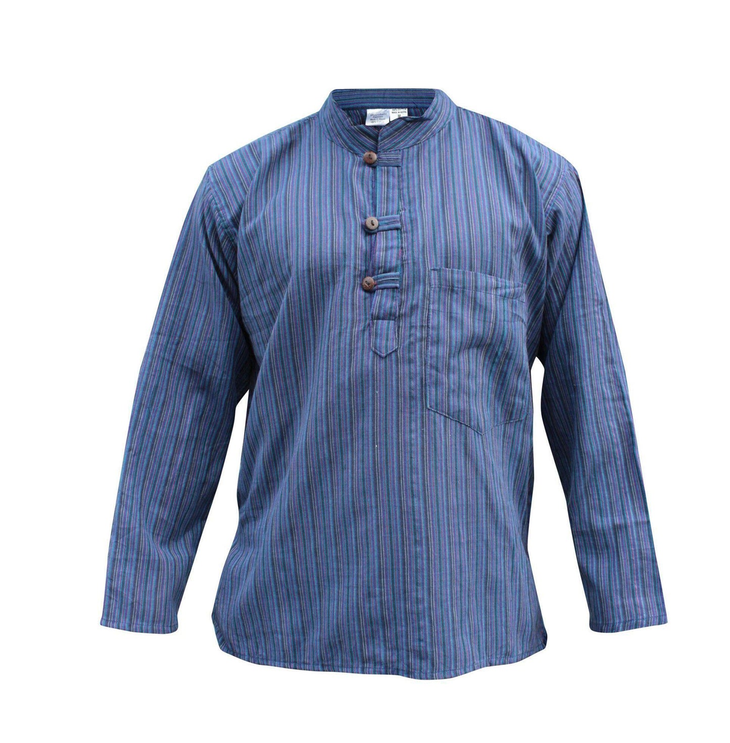 mens-multi-striped-long-sleeve-grandad-shirt