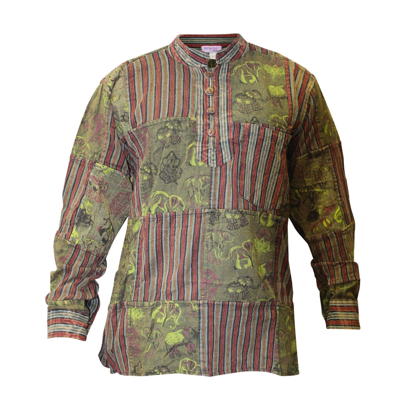 stonewashed-printed-patchwork-long-sleeve-shirts-for-men