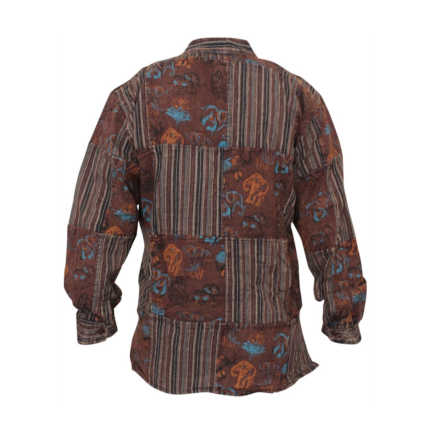 stonewashed-printed-patchwork-long-sleeve-shirts-for-men