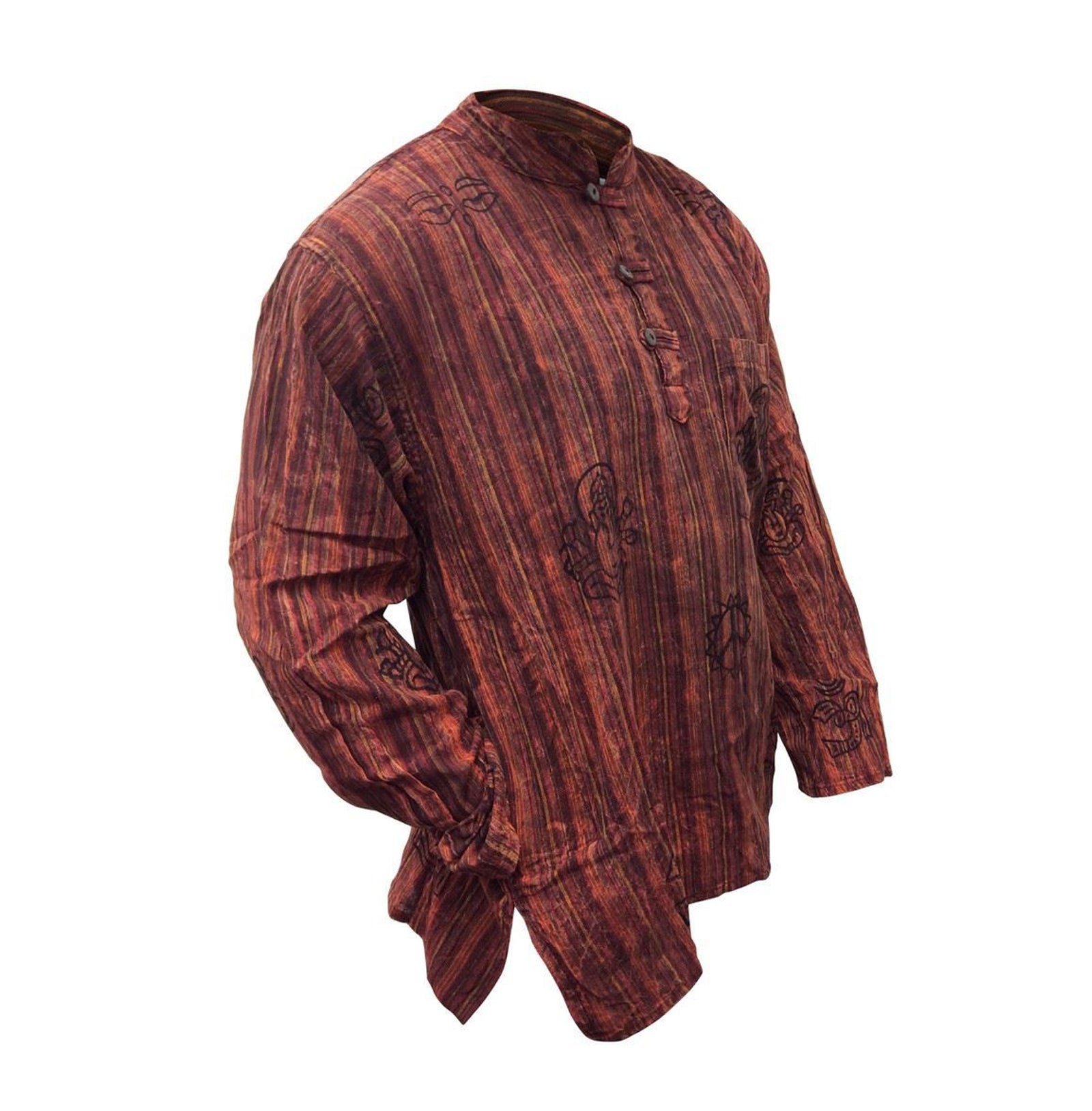 stripe-traditional-collarless-grandad-shirts-for-men