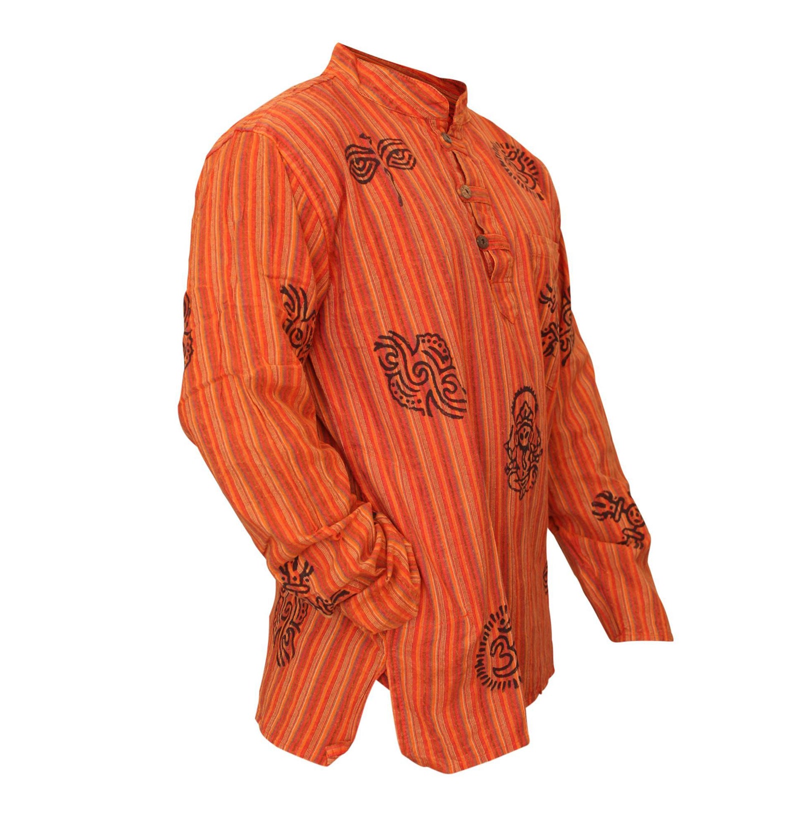 stripe-traditional-collarless-grandad-shirts-for-men