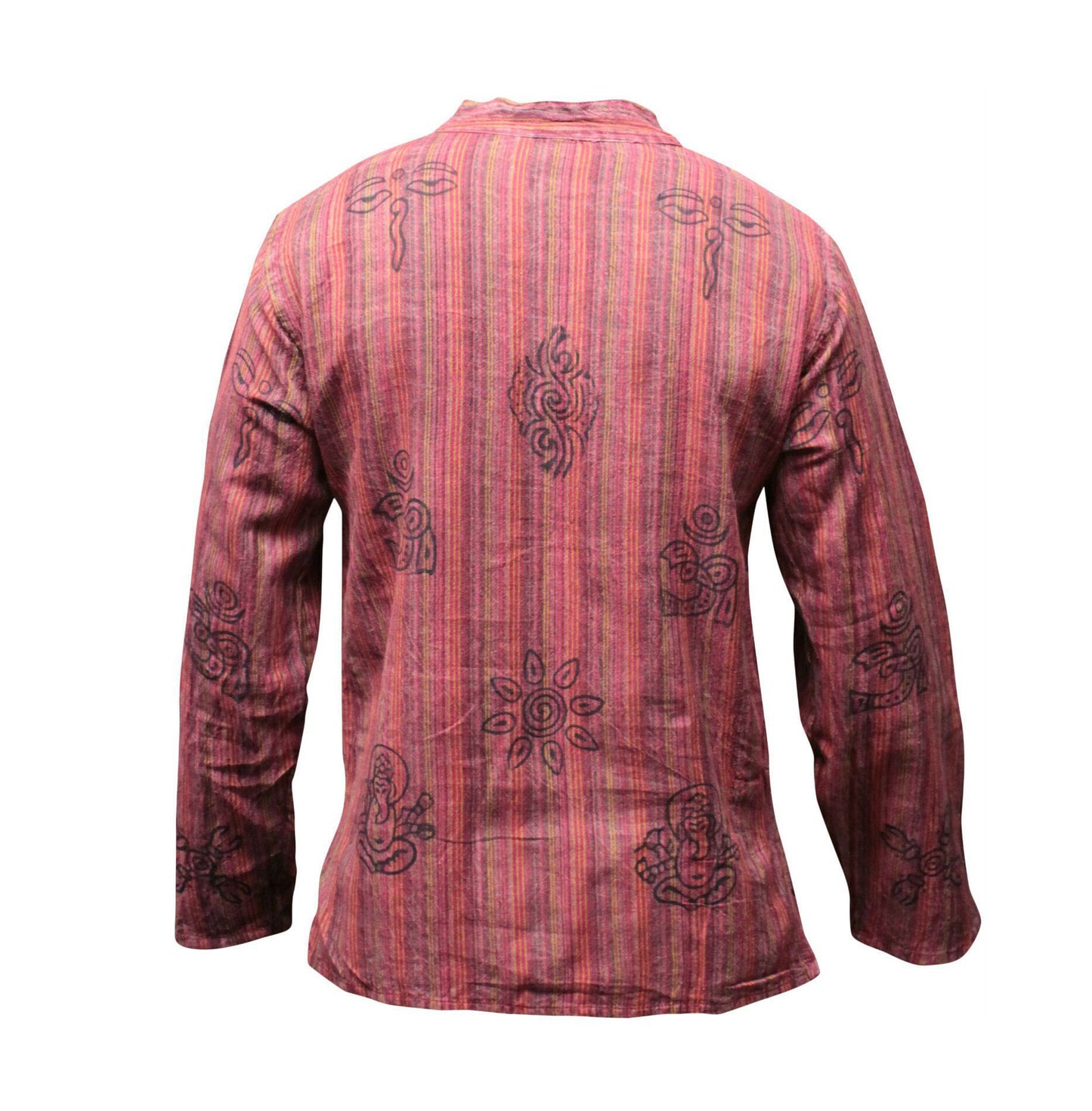 stripe-traditional-collarless-grandad-shirts-for-men