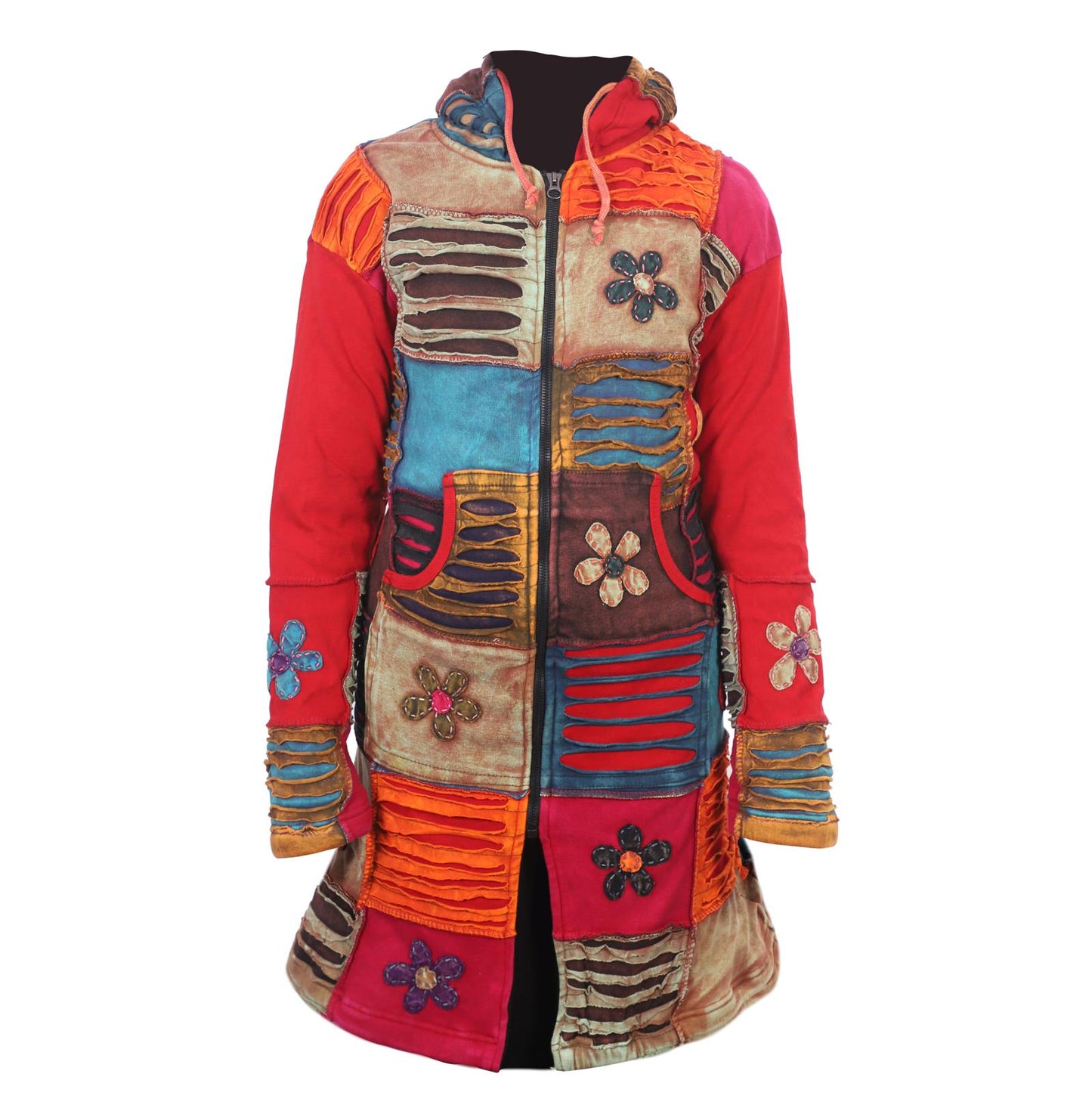 stylish-rainbow-floral-patchwork-coat-for-women