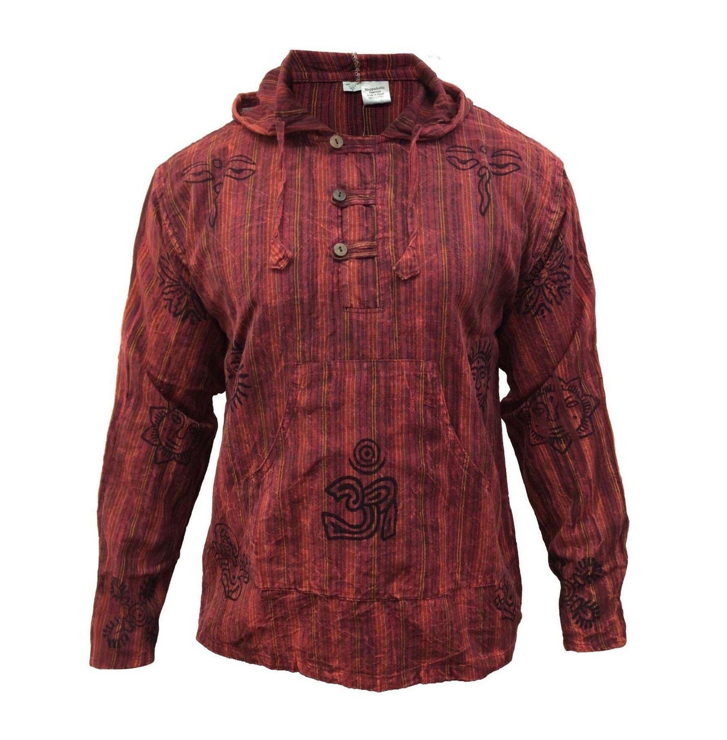 symbol-printed-striped-hoodie-shirts-for-men