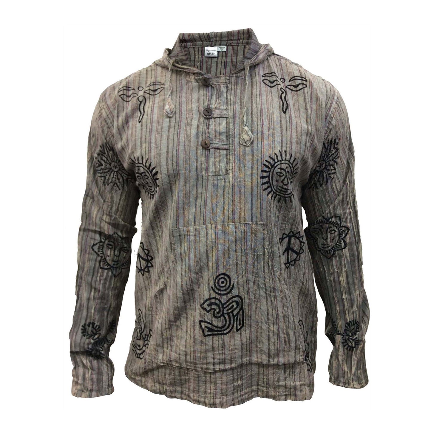 symbol-printed-striped-hoodie-shirts-for-men