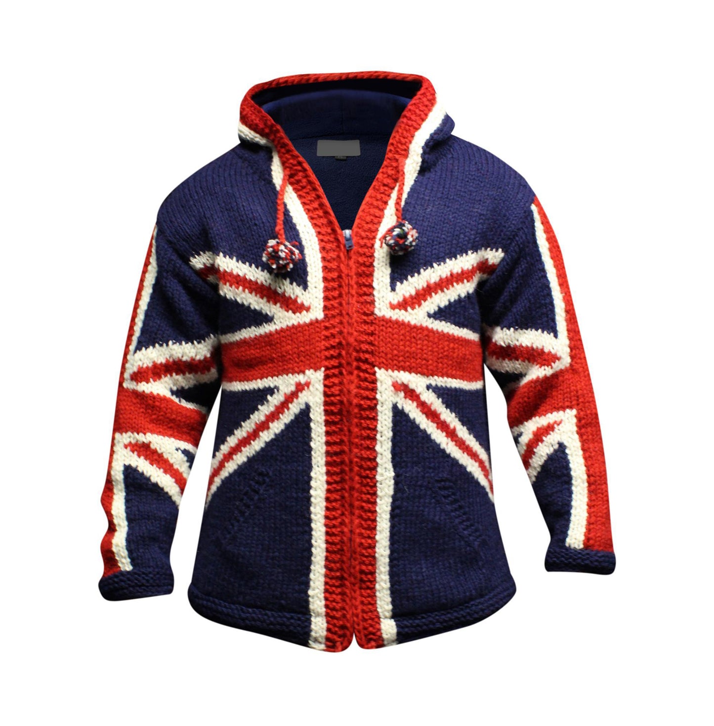 Men's Union Jack Knitted Wool Jacket